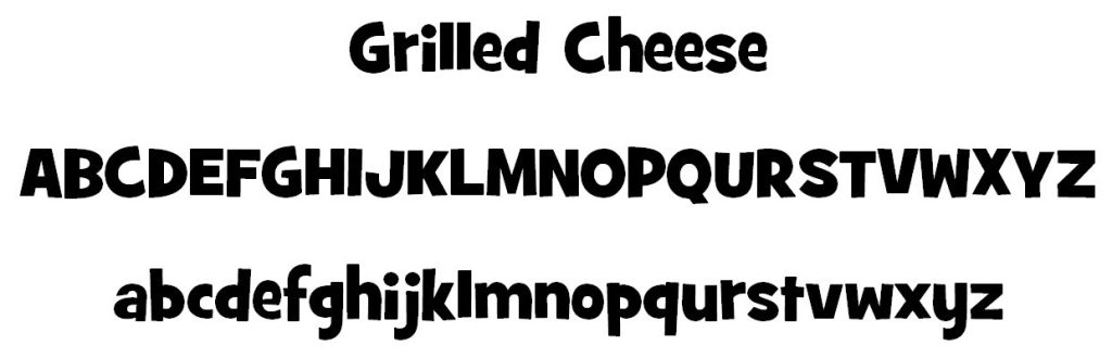 Grilled Cheese Font